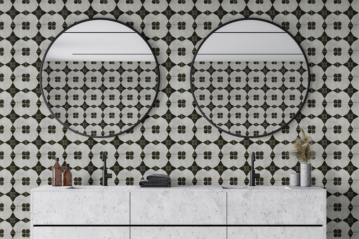 SAKURA backsplash installed — view 5