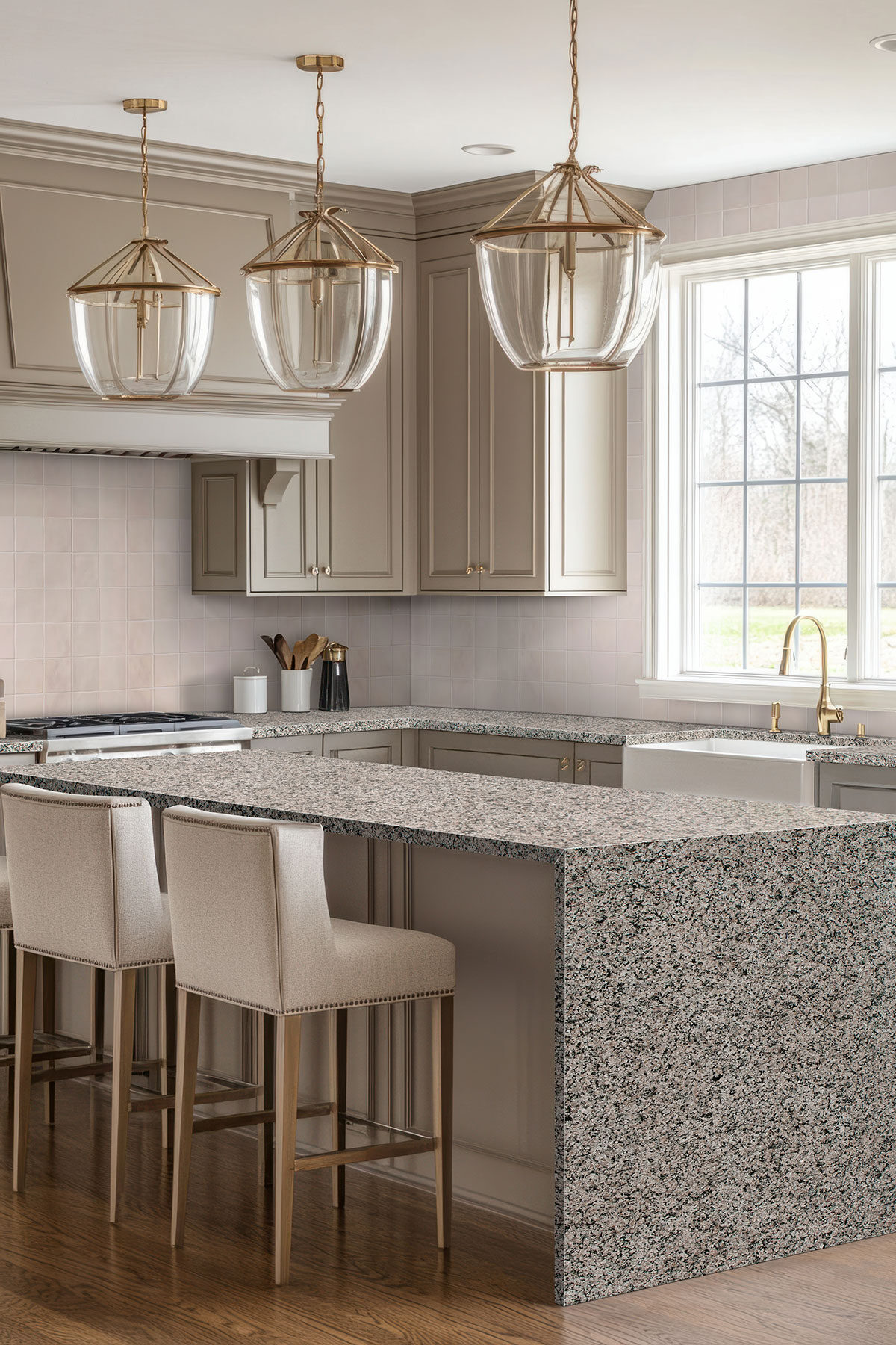 Caledonia Granite countertop in a kitchen