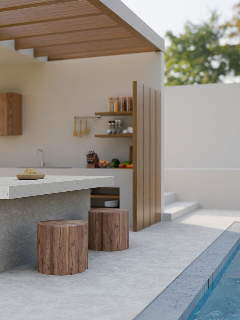 Pitaya White countertop installed — view 3