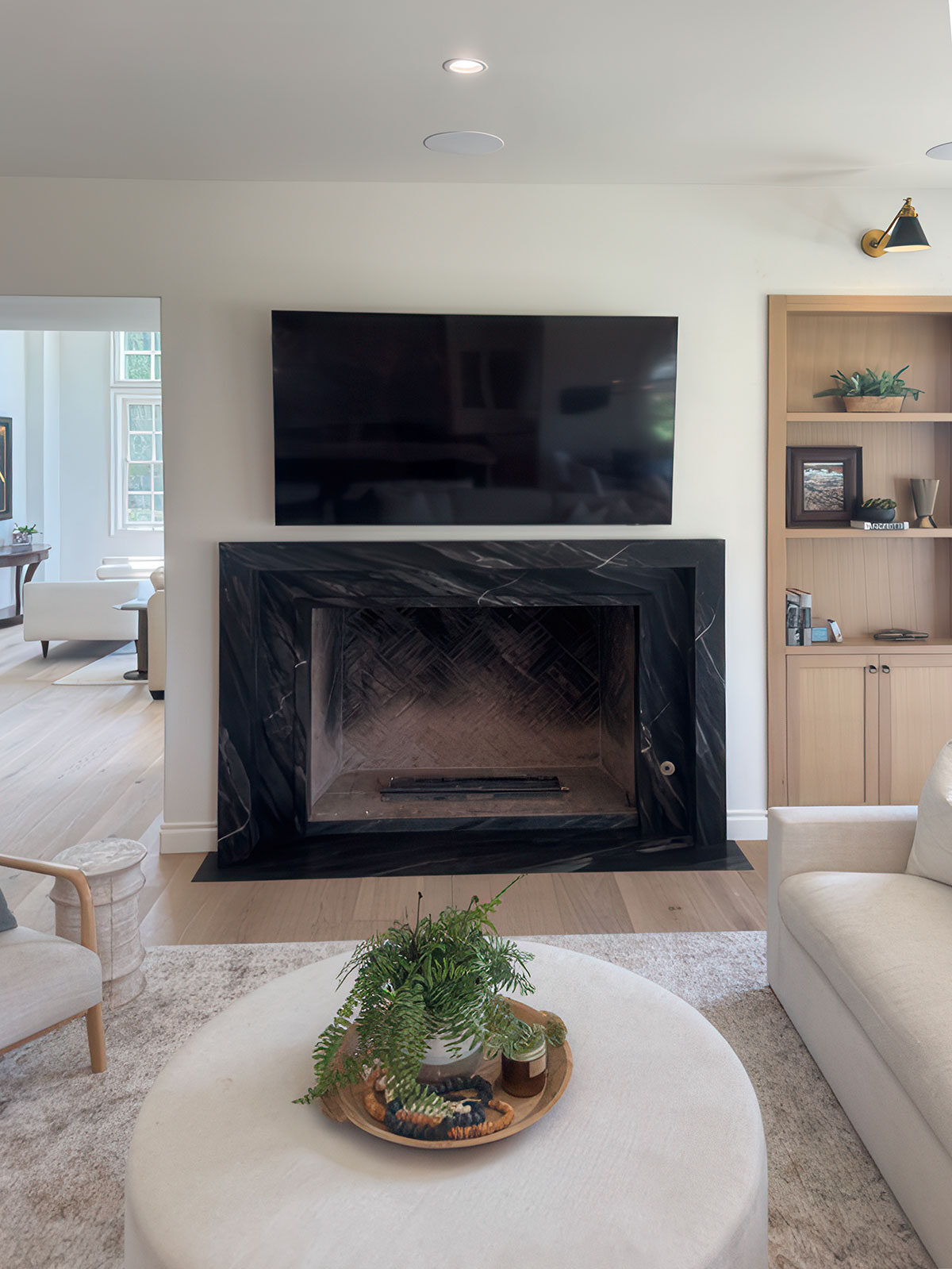 Andes Black Quartzite countertop installed — view 15