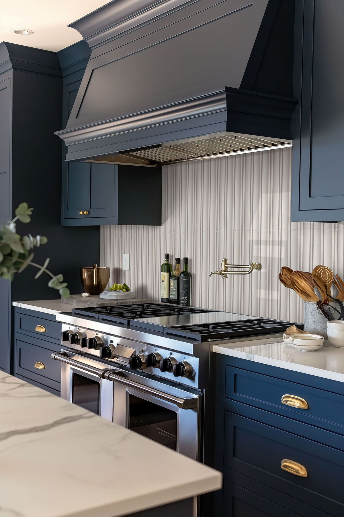 Pearl backsplash in a kitchen