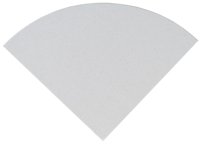 Engineered White Corner Shelf