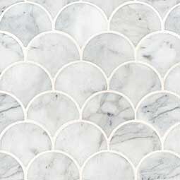 Calacatta Blanco Scallop Polished color swatch