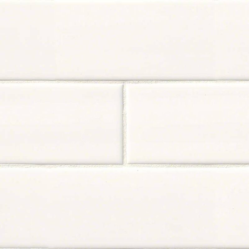 White Subway Tile 4x16 tile, full view