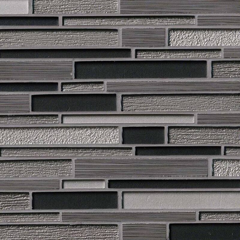 Metro Gris Blend Interlocking tile, full view