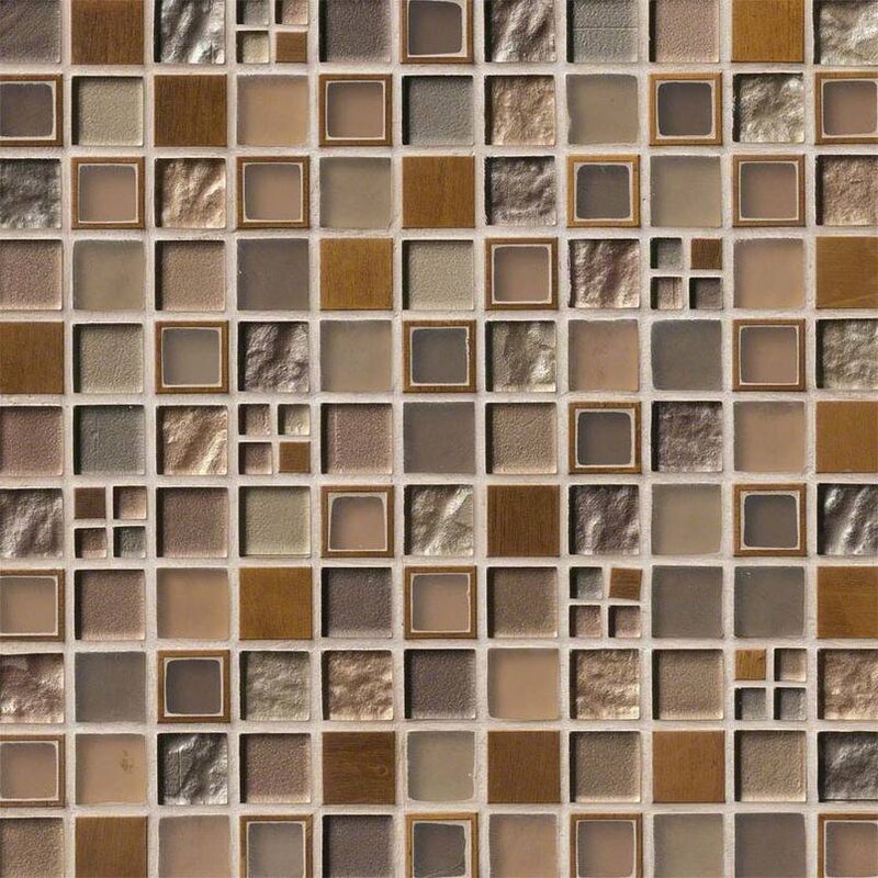 Manhattan Blend Pattern 8mm tile, full view