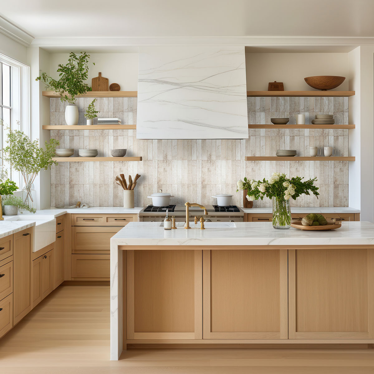 Biscotti 2x10 backsplash in a kitchen — view 5
