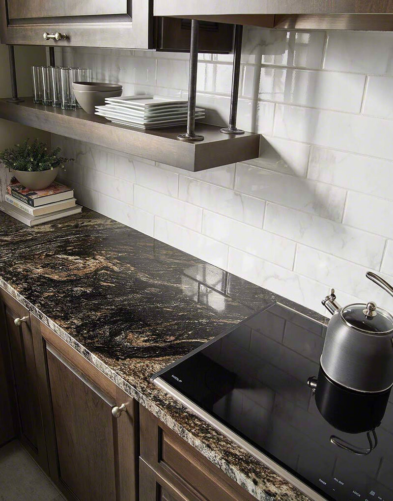 Black Forest Granite countertop installed — view 2