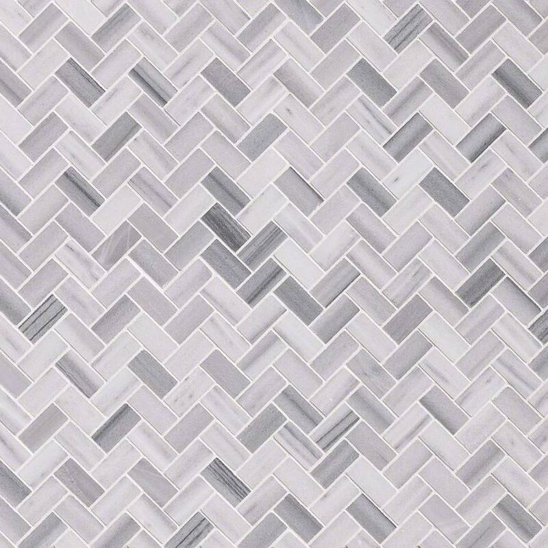 Bergamo Herringbone Polished tile — product photo — view 2