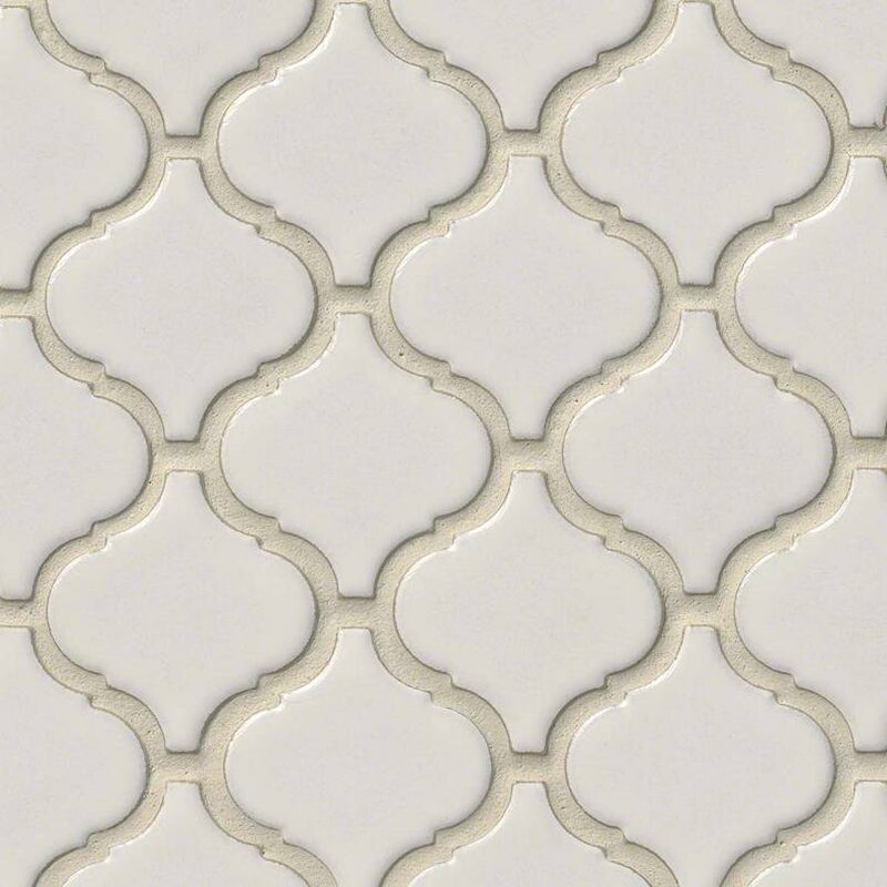 Bianco Arabesque Tile tile, full view