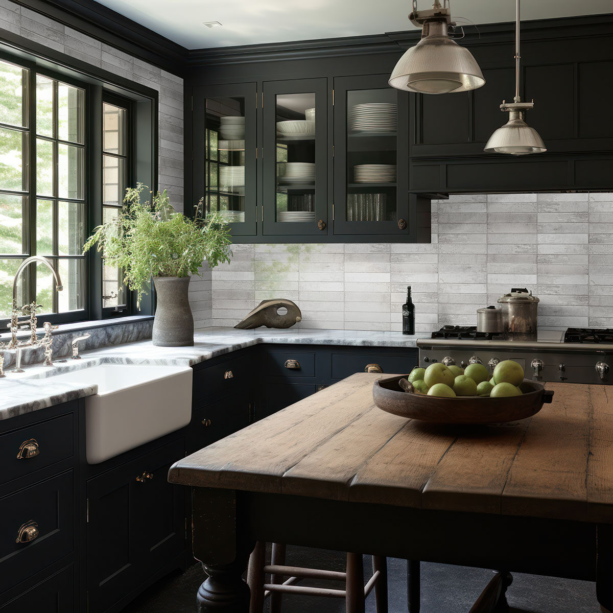 La Perla 2x10 backsplash in a kitchen — view 2