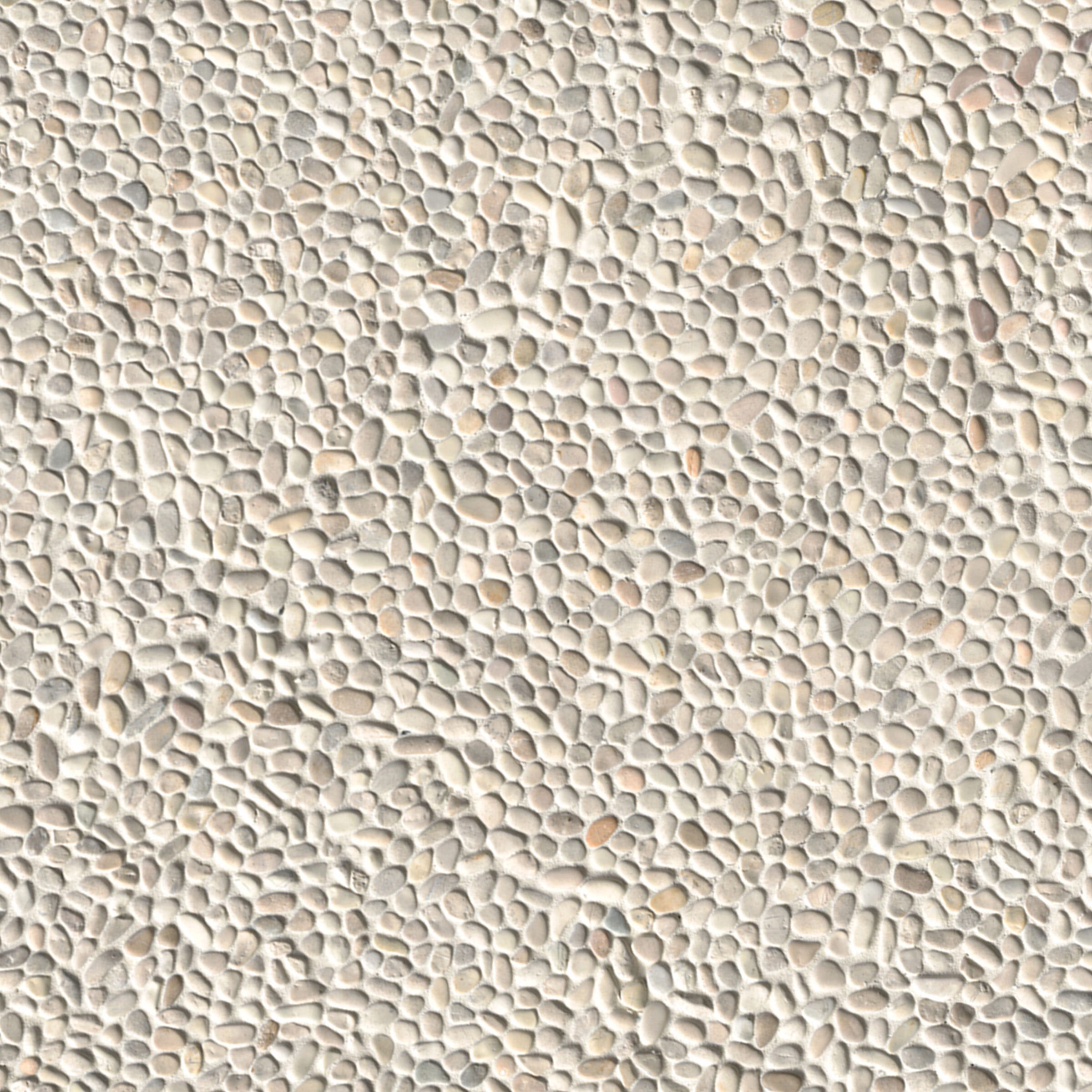 Ivory White Mini Pebble surface detail
