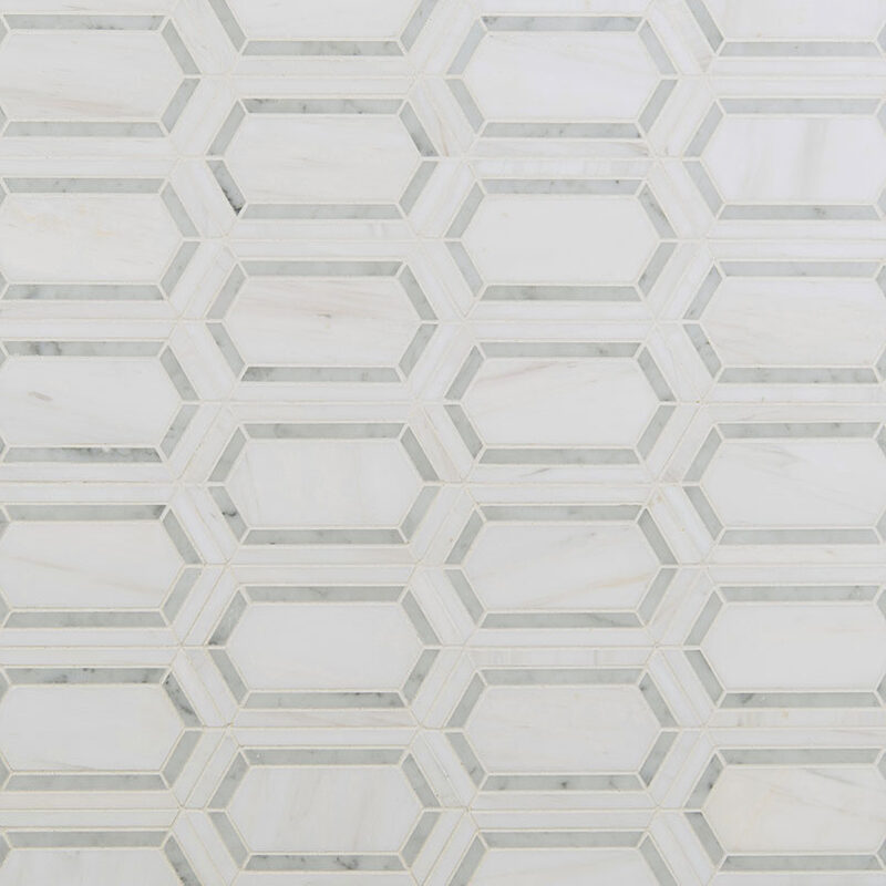 Pavilion Picket Polished Marble Tile surface detail