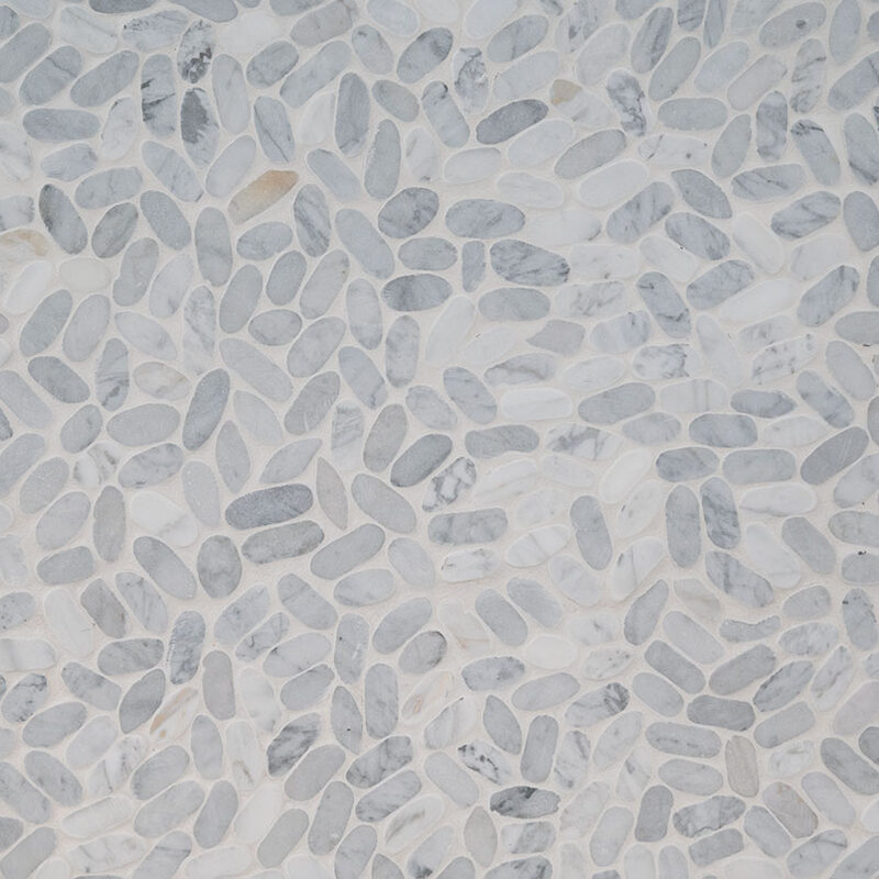 Sliced Carrara White Pebble