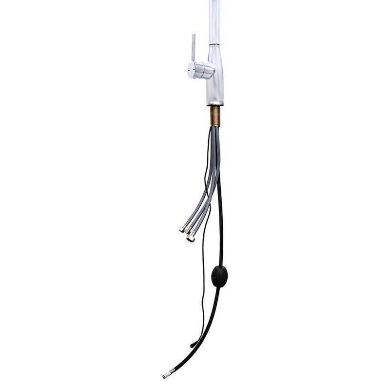 Touch-Less Infrared Sensor Kitchen Faucet - 812 Chrome detail view