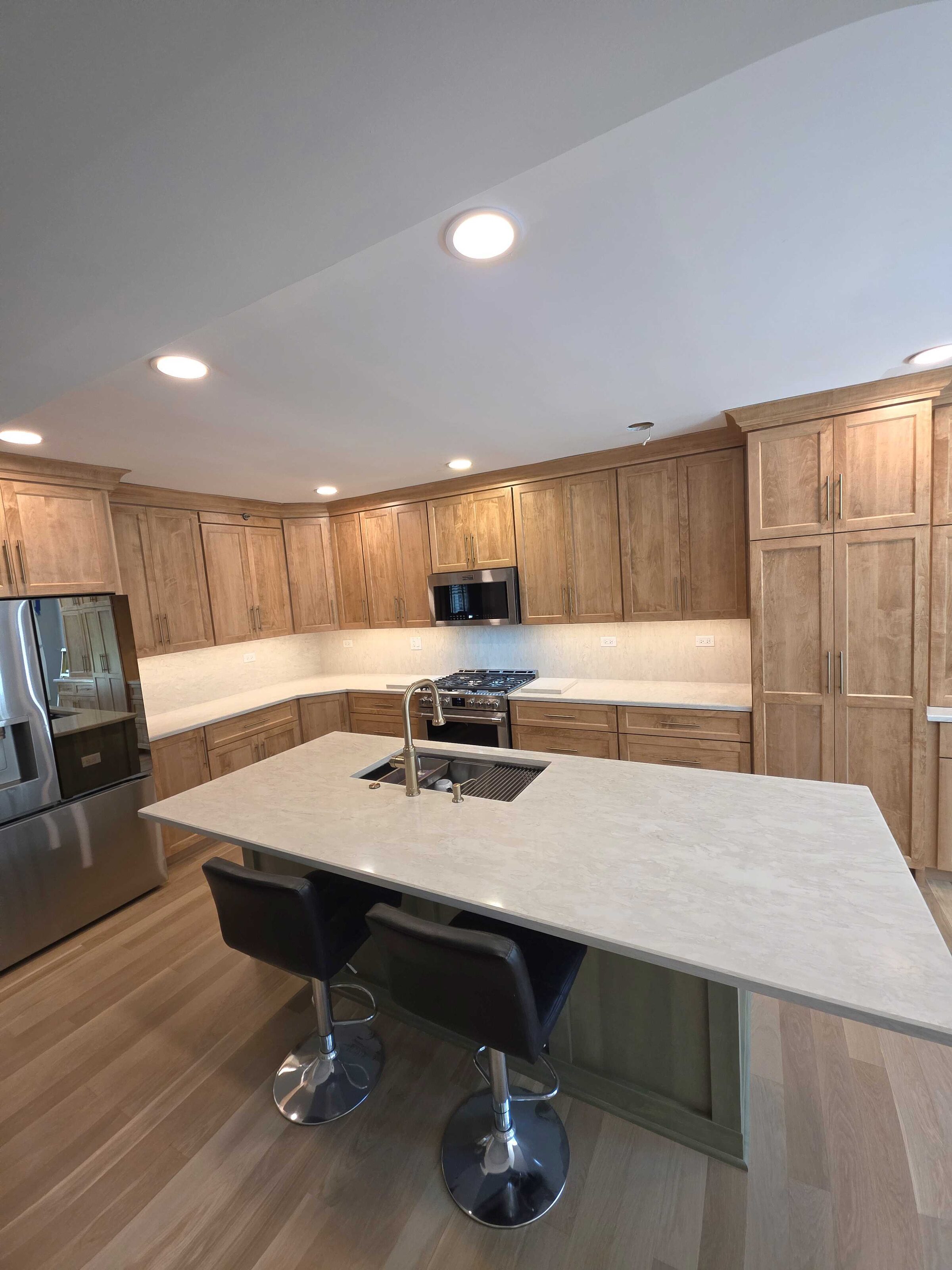 Full remodel in maple and cream
