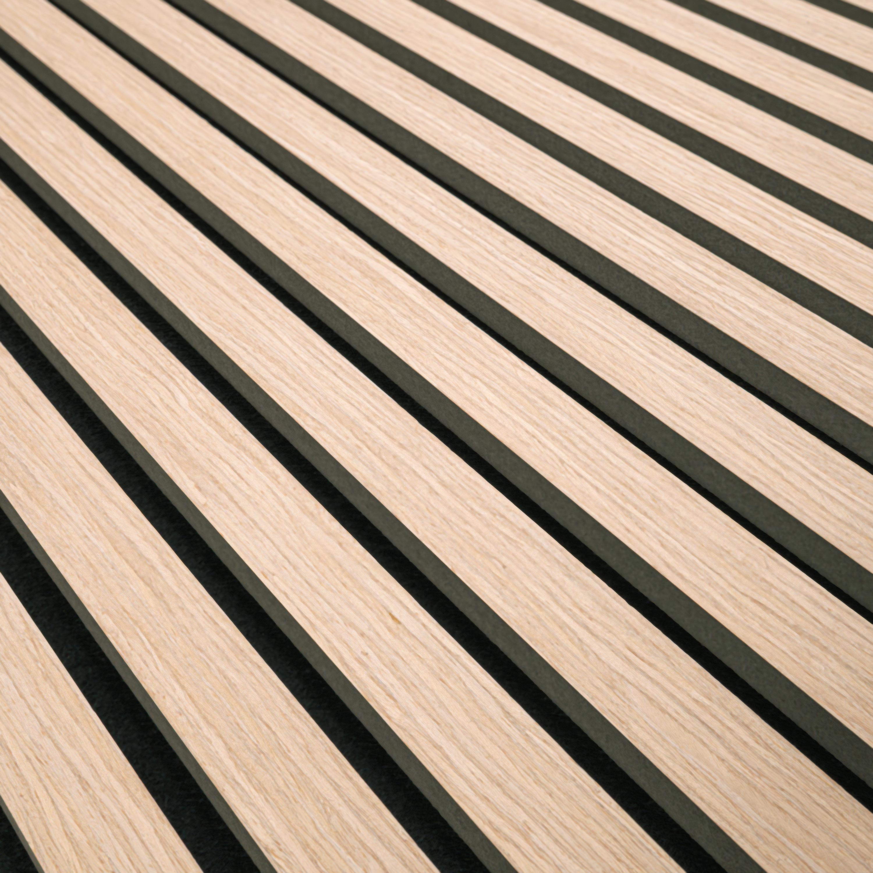 Blonde Acoustic Wood Slat Panels surface detail — view 4