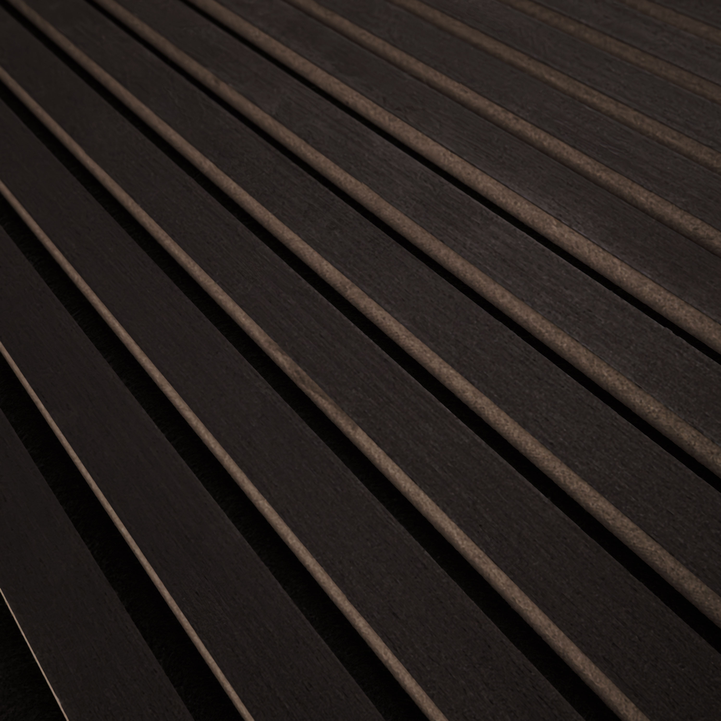 Ebony Acoustic Wood Slat Panels surface detail — view 3