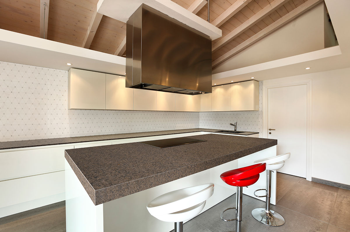 Bianco Dolomite Pinwheel Polished Marble Mosaic Tile backsplash installed — view 2