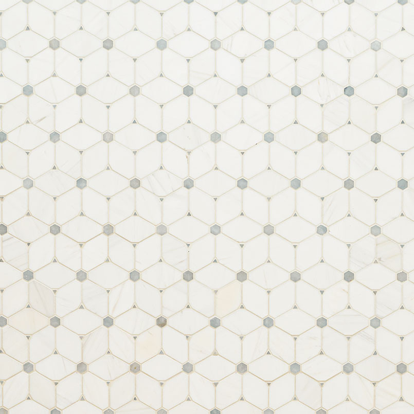 Cecily Grigio Polished Marble Tile surface detail — view 2