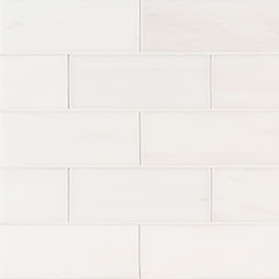 Bianco Dolomite Polished Subway Tile 3x6 color swatch