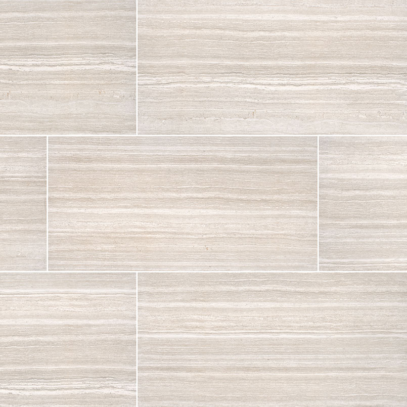 Charisma White Ceramic Tile tile, full view