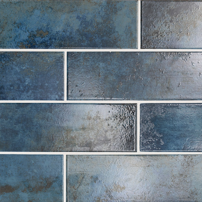 Marza Cobalt Mosaic Tile tile, full view