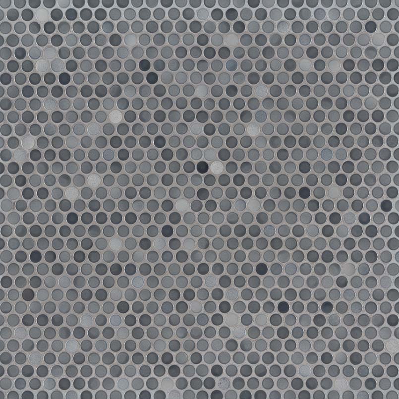 Penny Round Grigio Mix Mosaic Tile — product photo — view 2