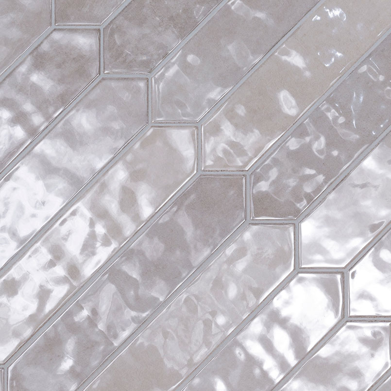 Renzo Sterling 2.5x13 Pickett Wall Tile surface detail — view 2