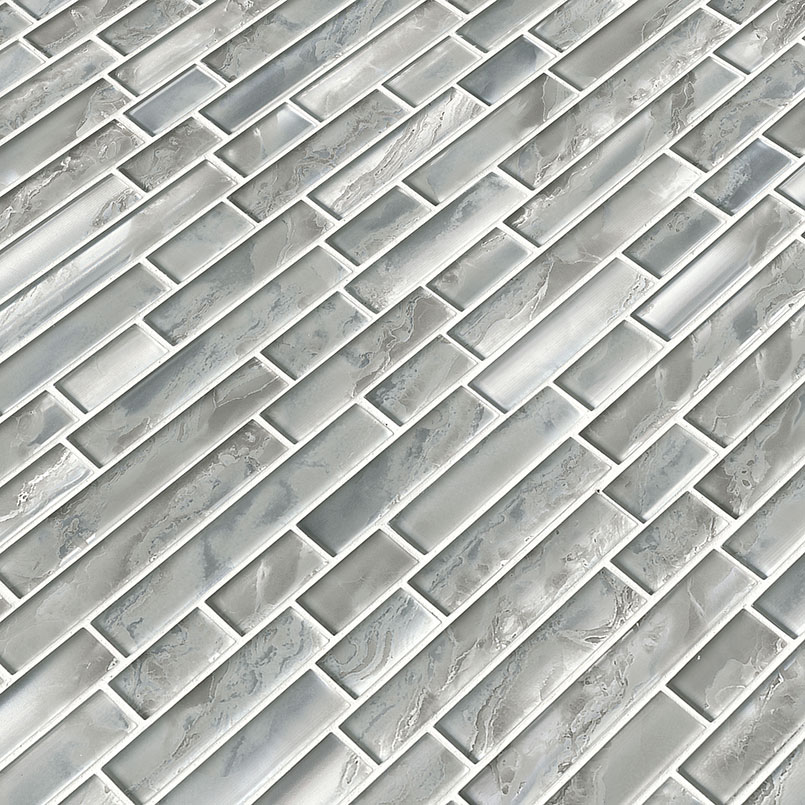 Crystallized Glass Blend 8mm Silver Canvas surface detail — view 3