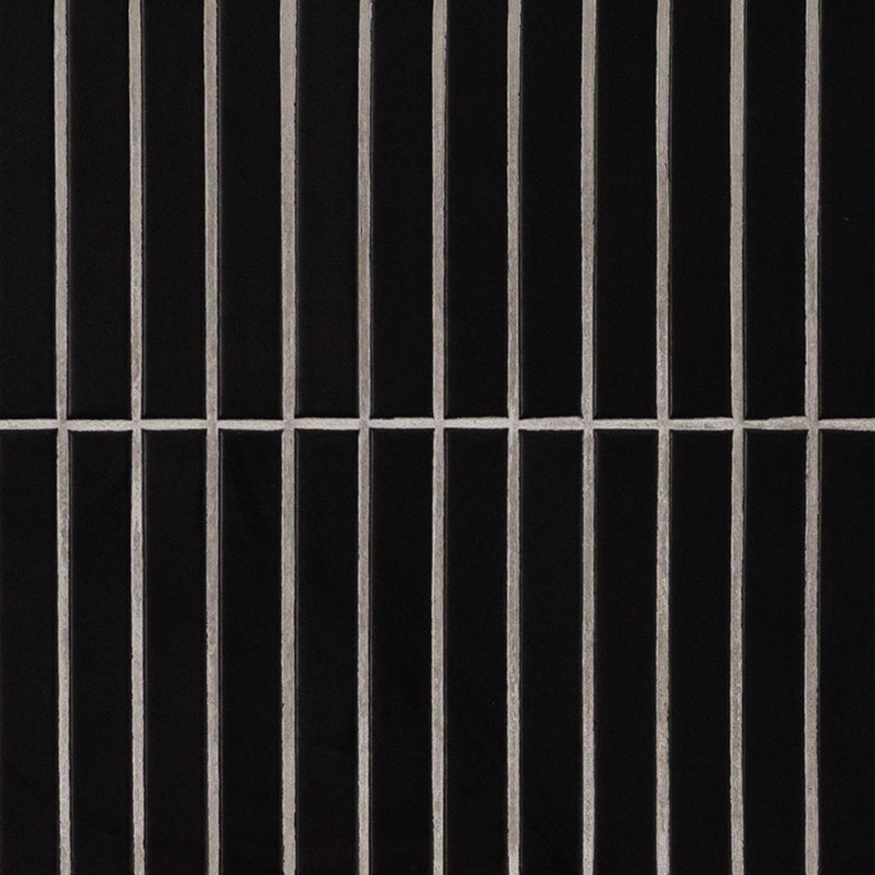 Black Matte 1x6 Stack Pattern swatch
