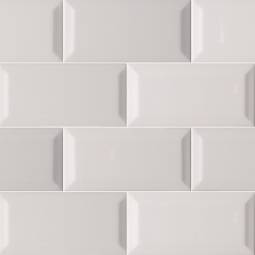 Gray Glossy Inverted Beveled Tile color swatch — view 5