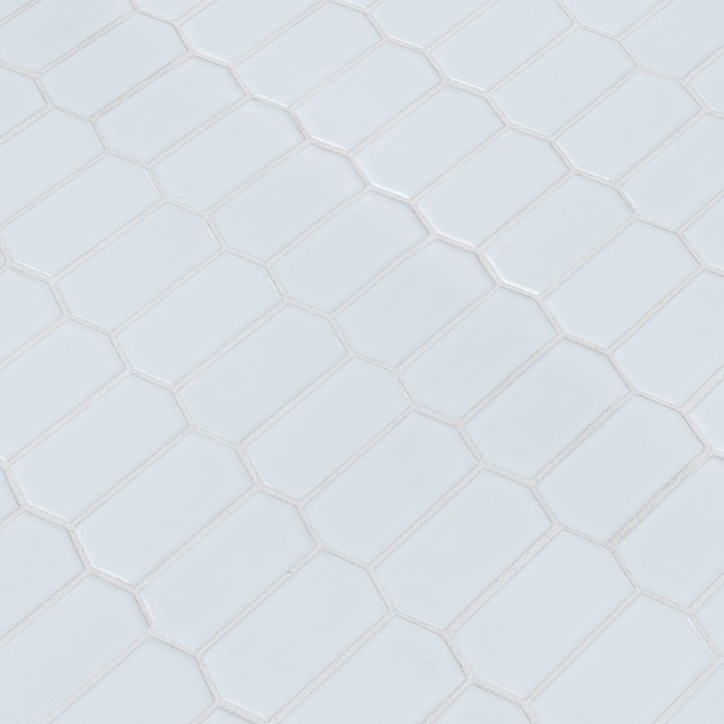 Retro Picket Bianco 8mm Glossy surface detail — view 2