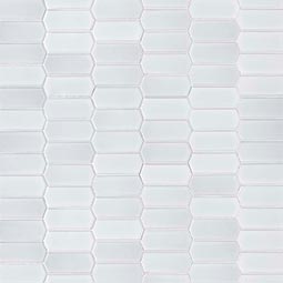 Retro Picket Bianco 8mm Glossy color swatch