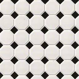 White And Black Matte Octagon color swatch