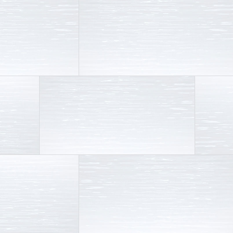 Dymo Stripe White 12X24 Glossy tile, full view