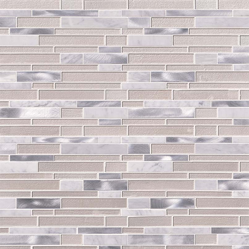 White Wave Interlocking Pattern 4mm surface detail