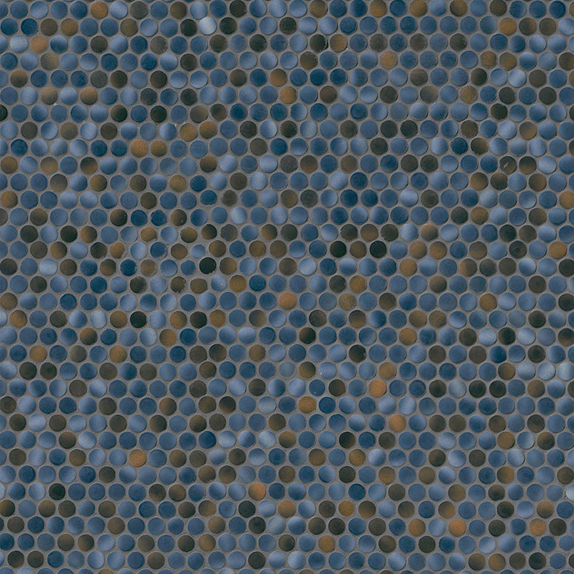 Penny Round Azul Glossy surface detail — view 2