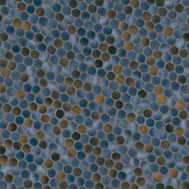 Penny Round Azul Glossy surface detail — view 3