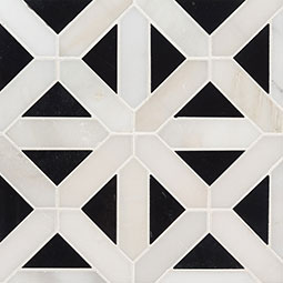 Retro Fretwork Polished tile — product photo — view 2