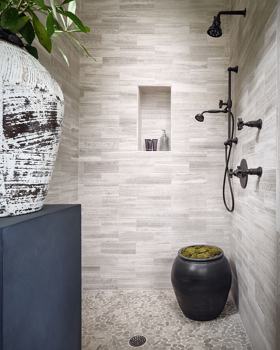 Sliced Pebble Earth Tumbled tile — product photo — view 2