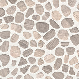 White Oak Pebbles Tumbled Pattern 10mm color swatch