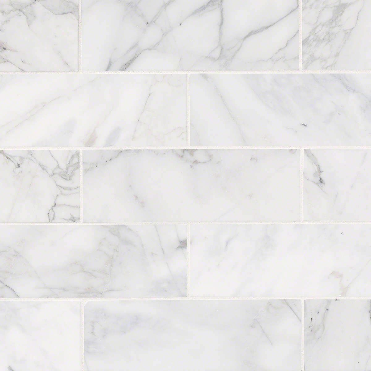 Calacatta Cressa Subway Tile 4x12 Honed surface detail