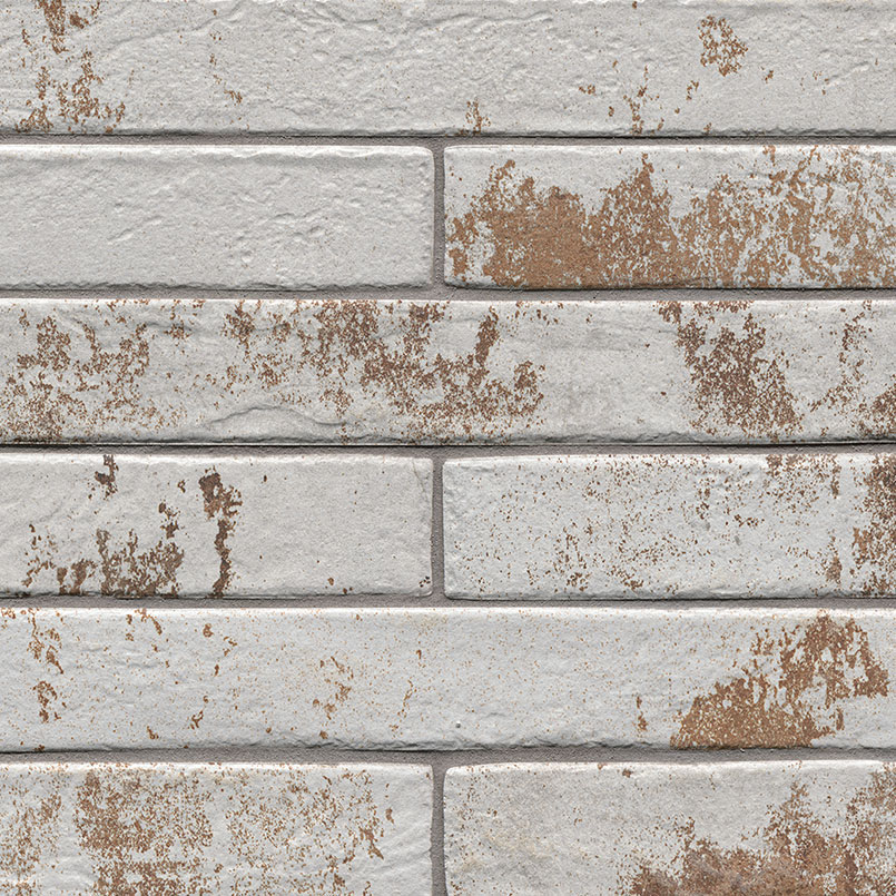 Brickstone Rustique White Brick 2x18 surface detail — view 3
