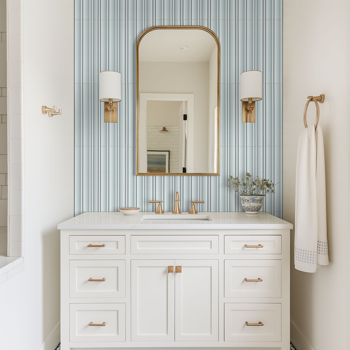 sky backsplash in a bathroom — view 2