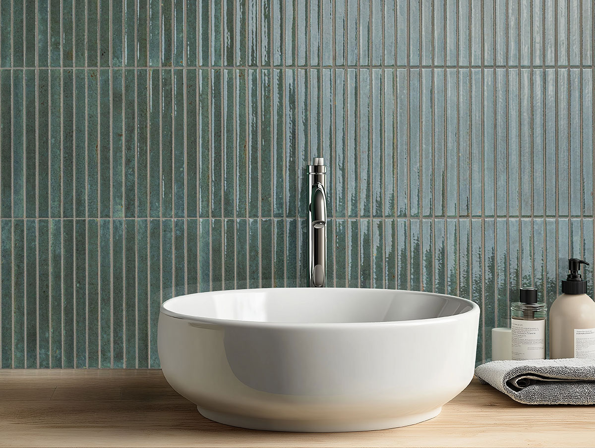caraibi backsplash in a bathroom — view 2