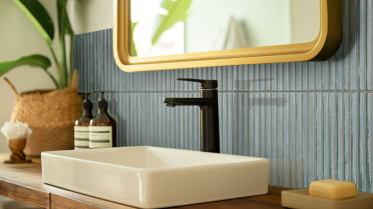 caraibi backsplash in a bathroom — view 3