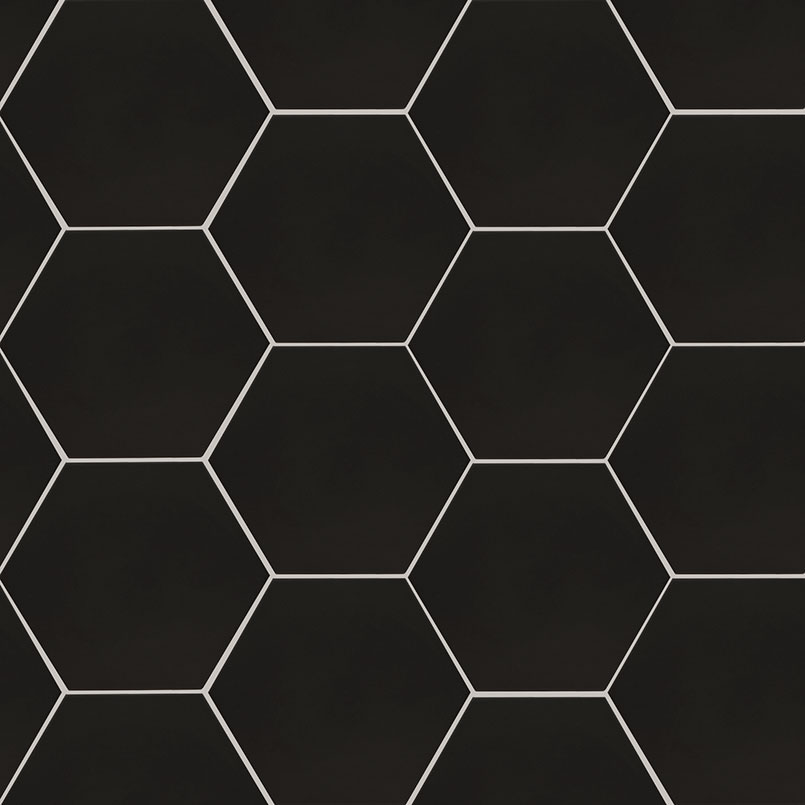 Graphite Hexagon Tile surface detail — view 2