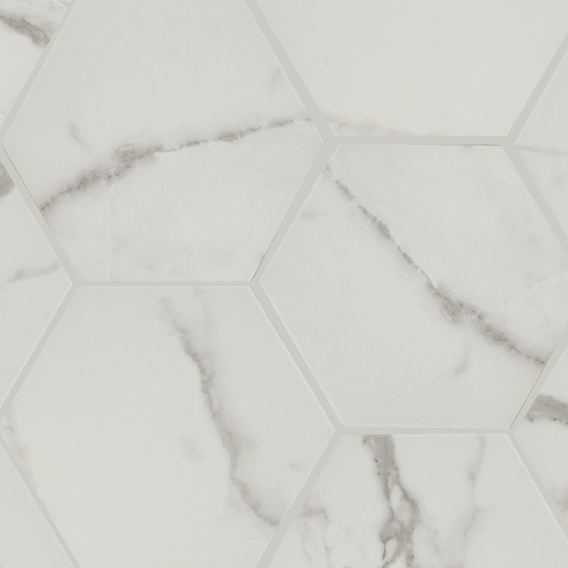 Marbello Hexagon Tile tile, full view