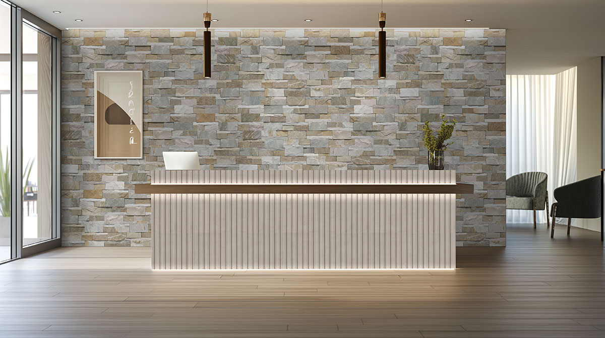 arena backsplash installed — view 3